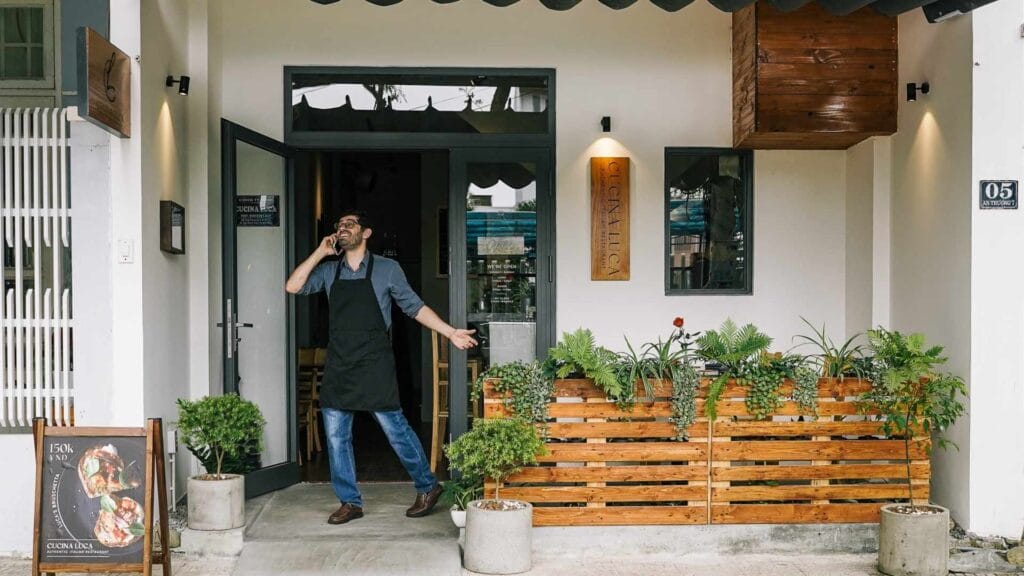 Chef Luca Fecarotta found of Culina Luca Italian Restaurant in Da nang