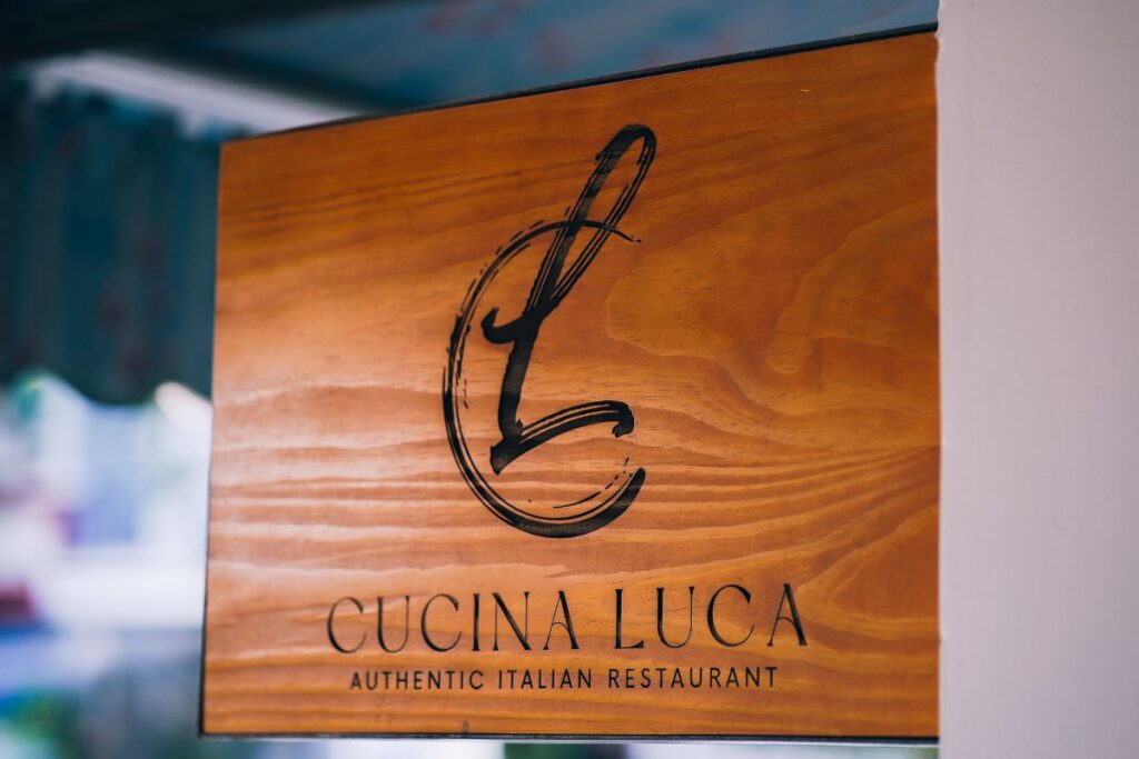 cucina luca restaurant's sign