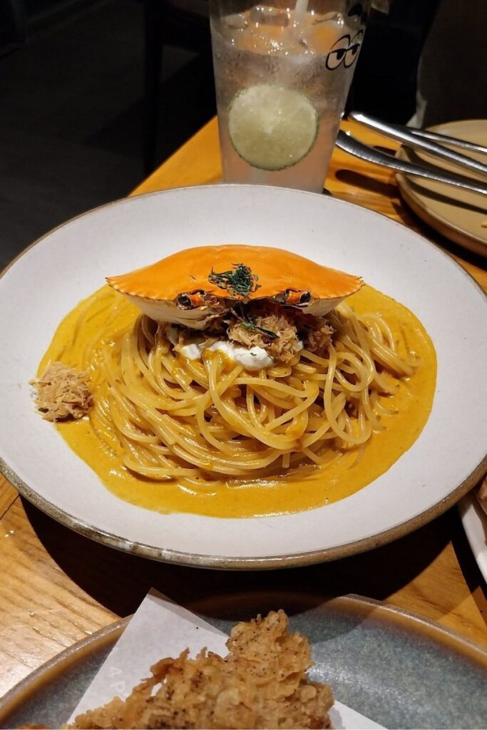 crab spaghetti