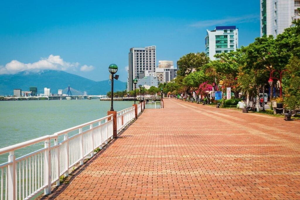 sunrise at danang walk street