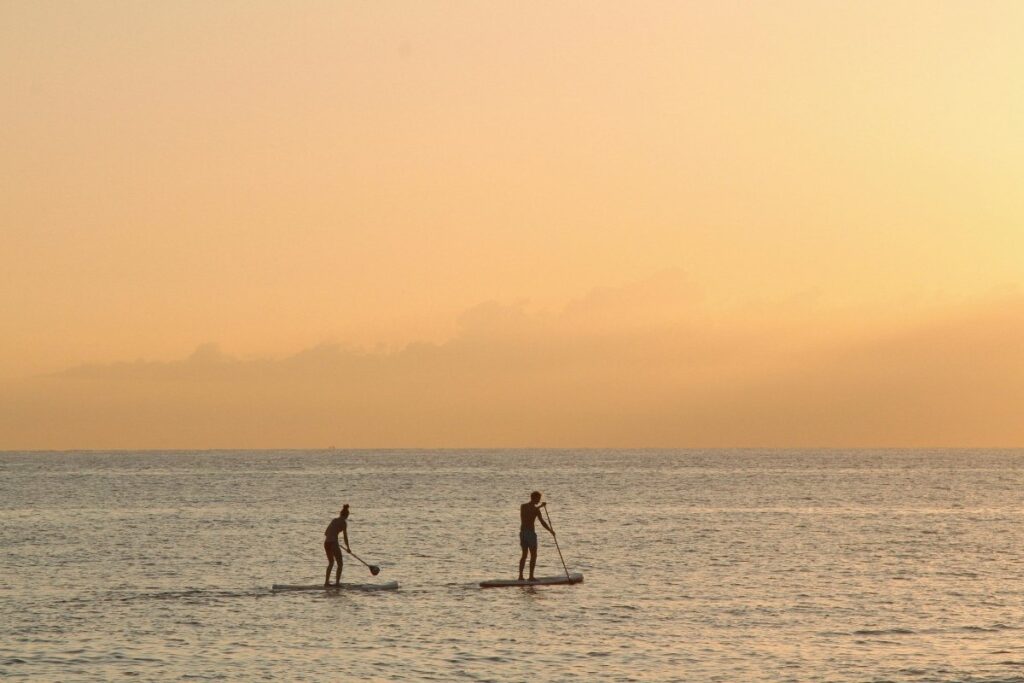 stand-up paddleboarding