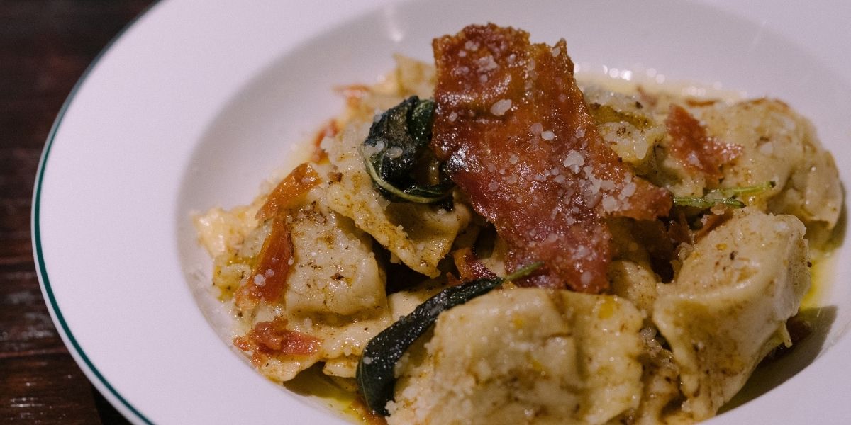 Pumpkin Ravioli Speck