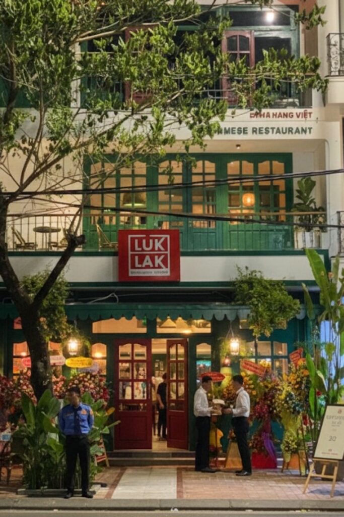 LUK LAK exterior with signage in Da Nang
