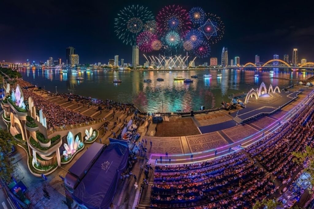 The Official Grandstand on Tran Hung Dao Street in DIFF festival